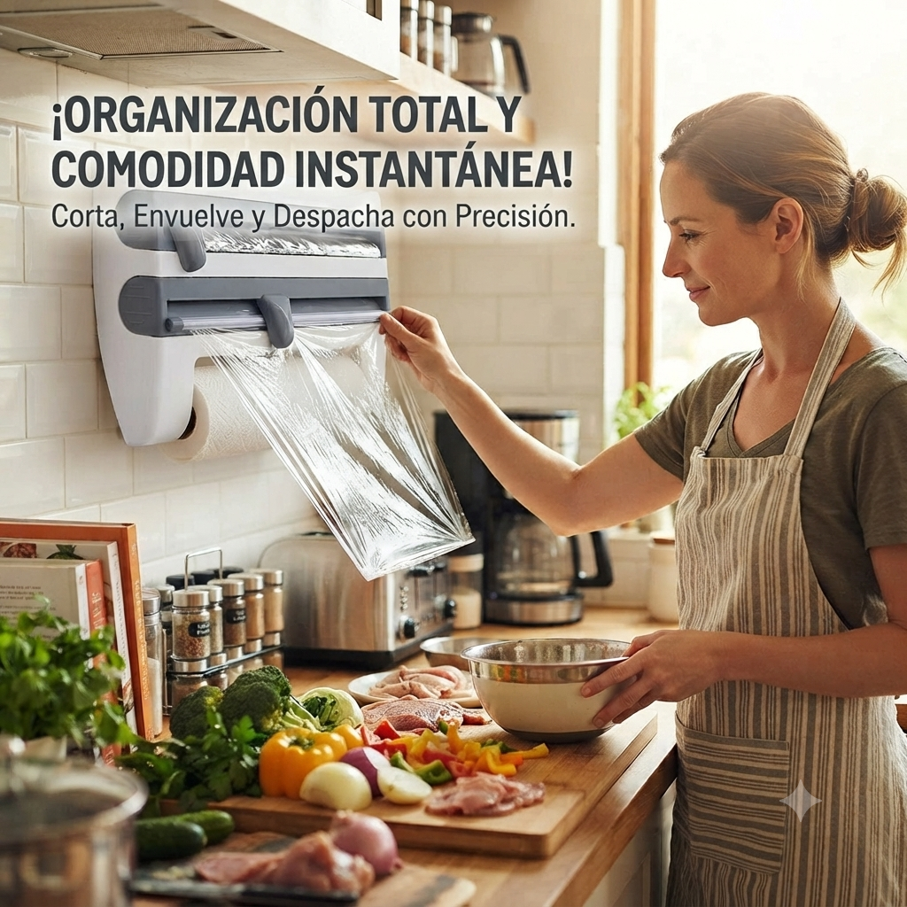 Dispensador de Papel Cocina Multiuso