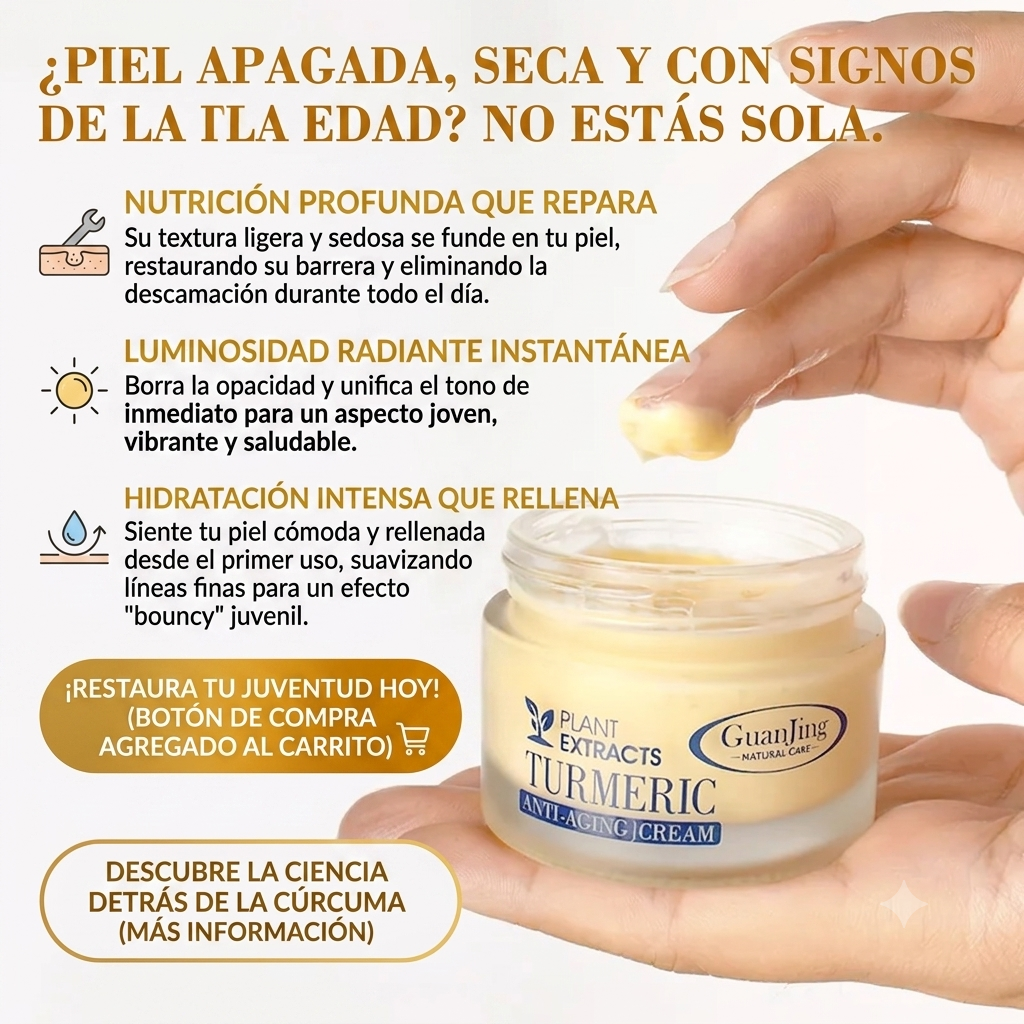 Crema Facial Anti Edad De Curcuma