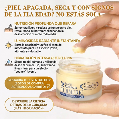 Crema Facial Anti Edad De Curcuma