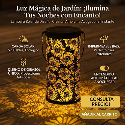 🌞👉🏻 Lamp Solar Exterior Jardín Girasoles🌻🤯