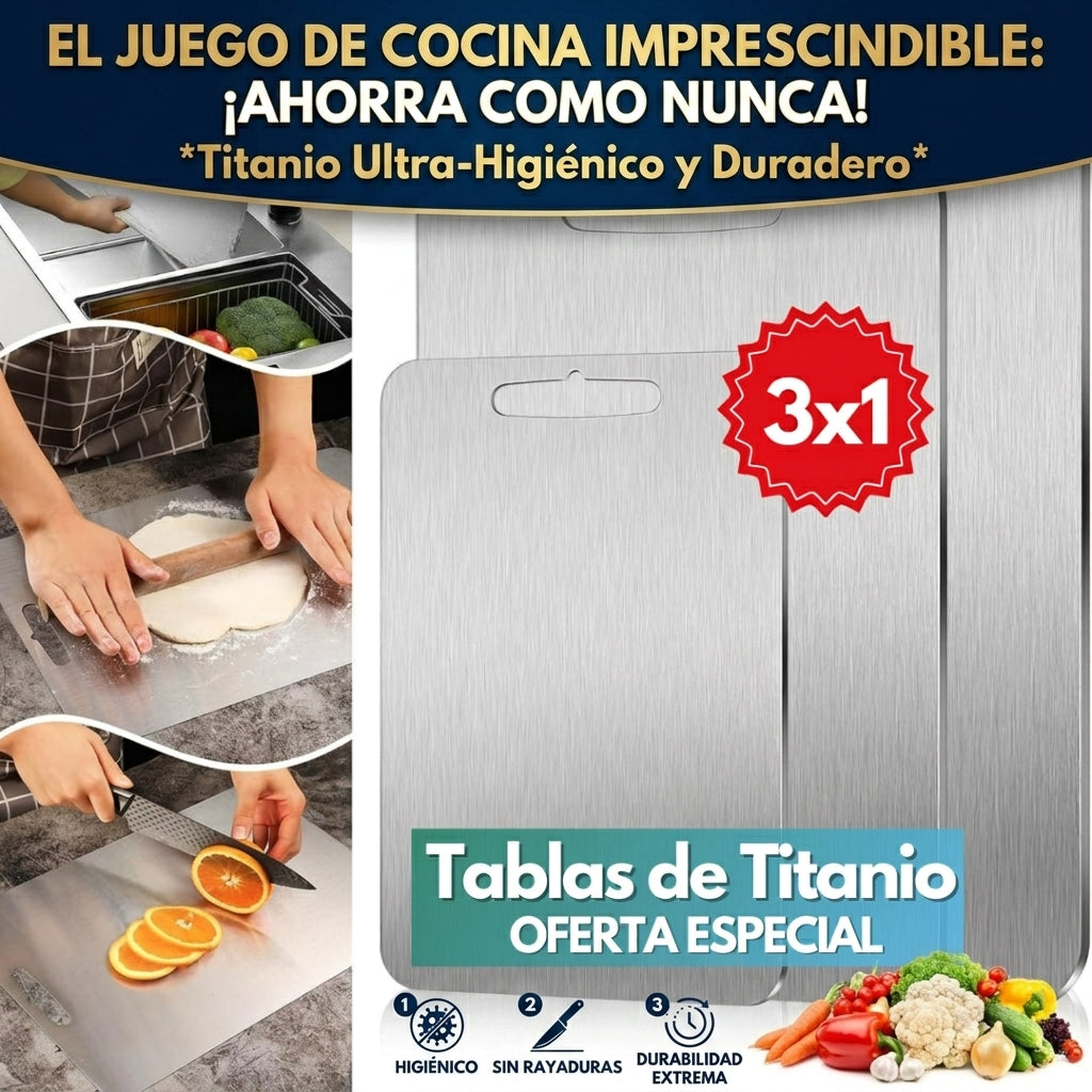 Pack de Tablas de corte OFERTA 3 x1 🔥 Obtén tamaño para cada necesidad 👉🧑🏻‍🍳