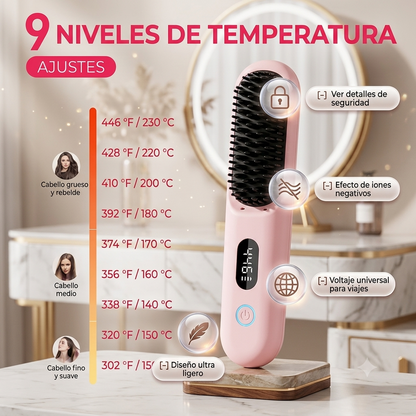 ReadyGo Brush: Cepillo Alisador:😉 ¡Adiós al frizz en cualquier lugar! 👉🏻 Premium ✨