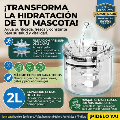 👉🏻💦Bebedero De Agua Para🐶 Mascotas🐕‍🦺🐈‍⬛ Hidratación Inteligente