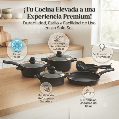 🔥👉🏻Set de Cocina Ollas y Sartenes🍳 👩🏻‍🍳