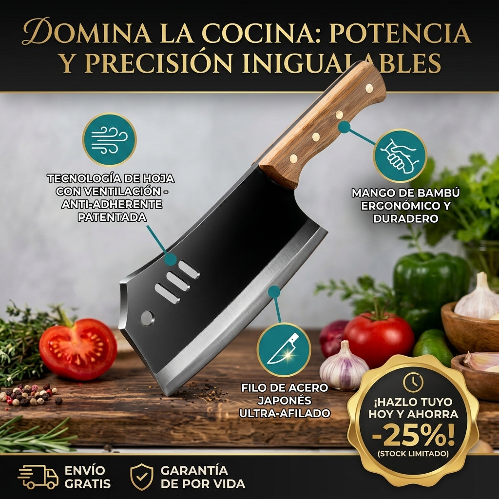 LLEVATE UNO GRATIS 👉🏻🤯Cuchillo Chef👨🏻‍🍳 Carnicero Multiusos🔪🥩2x1