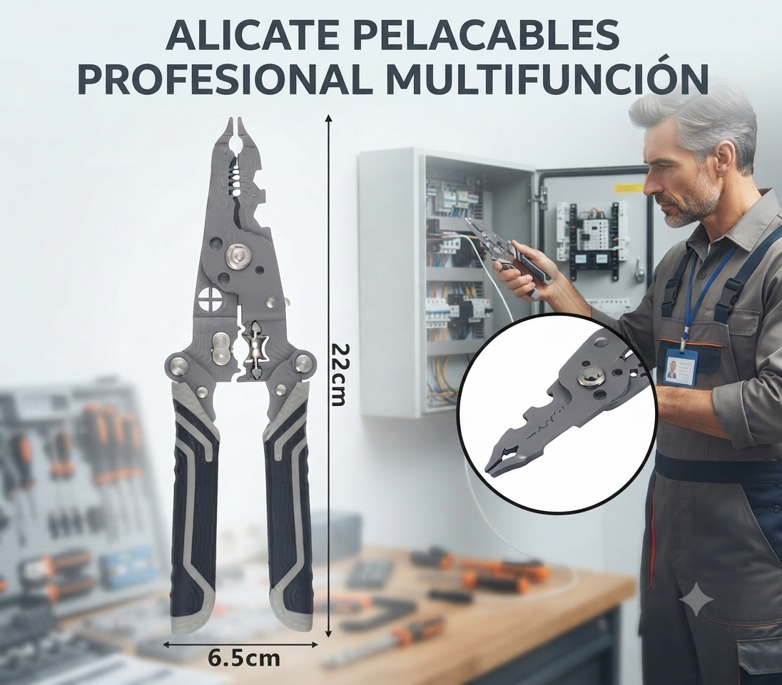 Wellspec 👷🏻Alicate Multifunción🪛⚙️La Herramienta definitiva