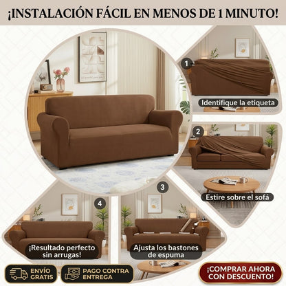 🛋️Funda Protectora Para Sofa De 3 Cuerpos✨👉🏡