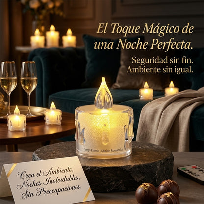 Trio De Velas Led Crystal Glow