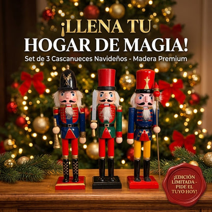 OFERTA ESPECIAL👉🤯 Pack 4 Cascanueces Navidenos Decorativos✨🎅