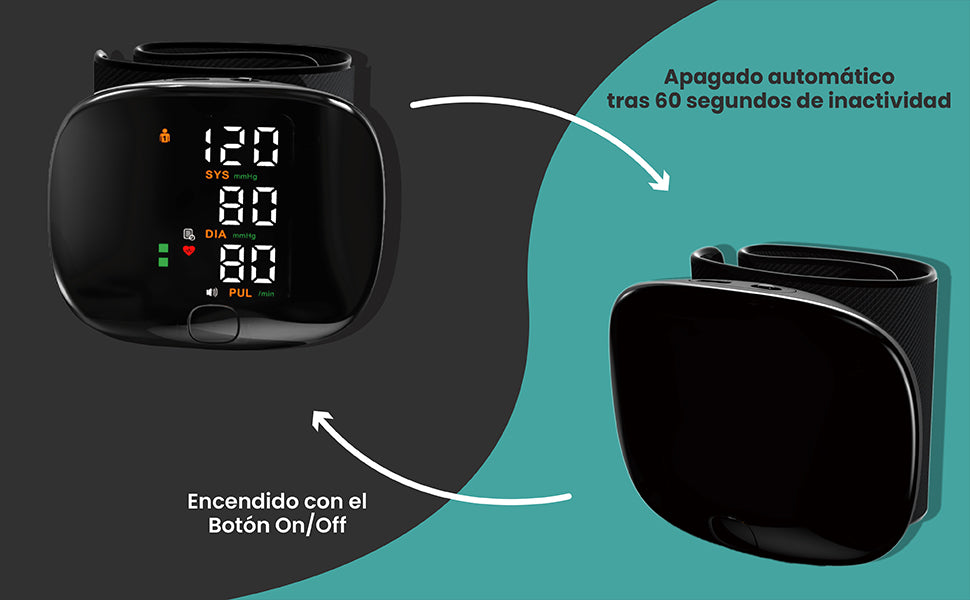 Monitor de Presión🧑‍⚕️ CardioSync para Muñeca 🤌 ¡Controla tu Presión Arterial🌩️ en un Instante, Donde Estés!