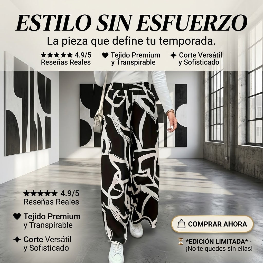 2x1 🤯Pantalón Palazzo Confort Premium 😉(Ajuste Perfecto)👉🏻😯