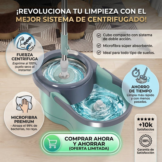 🫧Mopa Trapeador 👉🏻Giratorio 360🤯🧹Fácil sin Esfuerzo