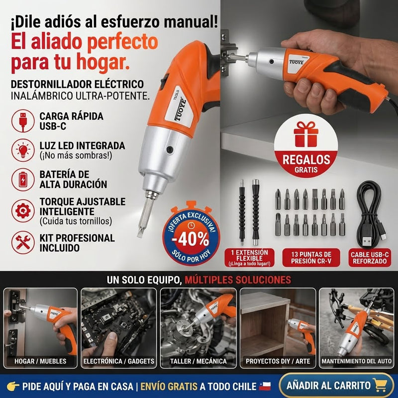Destornillador recargable inalámbrico 4.8V