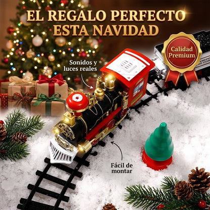 OFERTA ESPECIAL 💯Tren Electrico Musical Navideno Clasico🥳 💨El mejor Regalo🤶👉