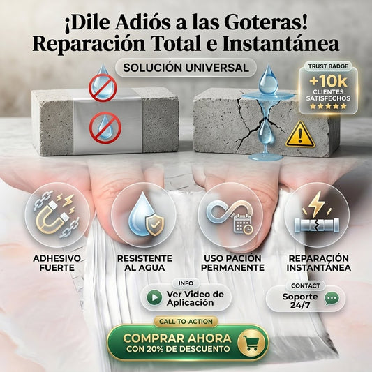 2X1 Cinta Tapagoteras Para Techo Adhesiva🚫💧