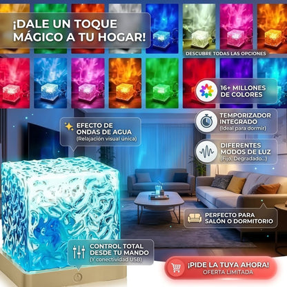 Lampara De Aurora Boreal💫 Ondas Proyectadas