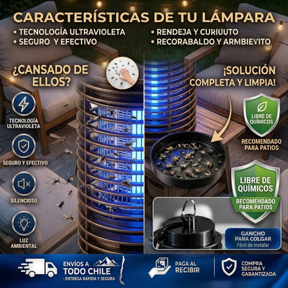 🤯Lampara Mata Mosquitos E Insectos🪰🦟🐜