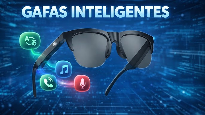 😎🔥Lentes inteligentes con Bluetooth 5.3, 🤯control táctil, llamadas. música🧏🏻‍♀️🔥 y filtro UV,⛱️