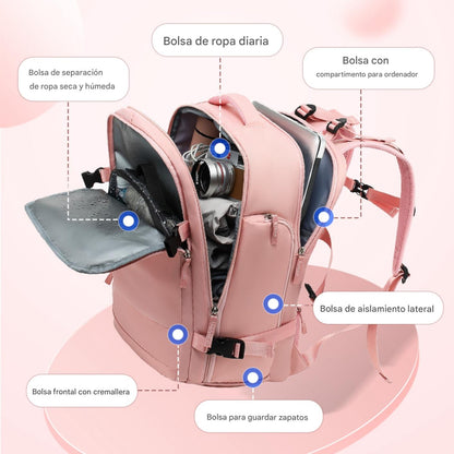 MOCHILA MULTIFUNCIONAL TIPO CABINA:🧳EQUIPAJE DE MANO, EXCURSIÓN Y MAS..