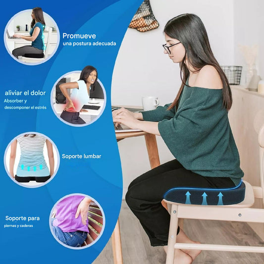 ❤️ERGOCOJIN RELAX  COJÍN GEL  PREMIUM VISCOELÁSTICO PARA EL COXIS💪